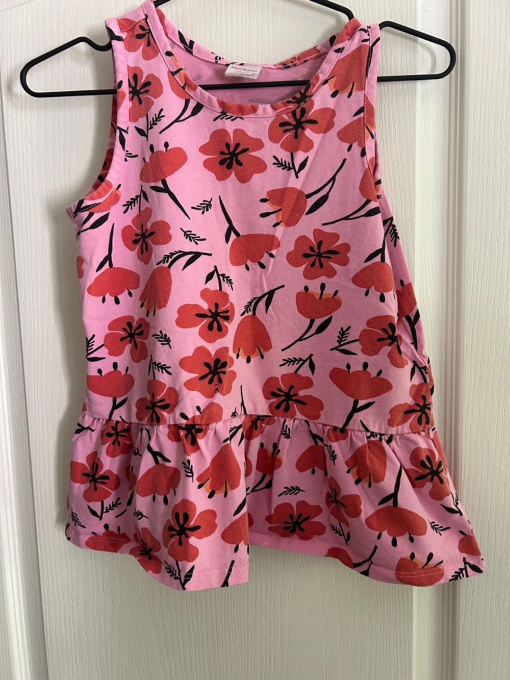 Hanna Andersson 140 10 Tank Floral Pink